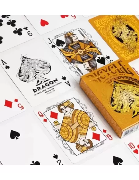 Bicycle Gold Dragon Playing Cards – Cărți de joc premium | Emagie.ro