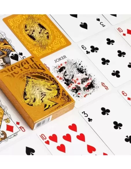 Bicycle Gold Dragon Playing Cards – Cărți de joc premium | Emagie.ro