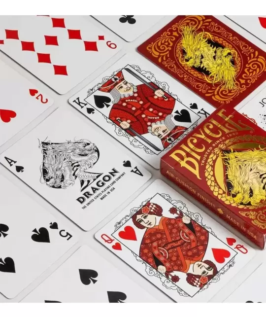 Bicycle Red Dragon – Cărți de joc premium | Emagie.ro
