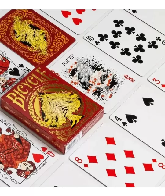 Bicycle Red Dragon – Cărți de joc premium | Emagie.ro