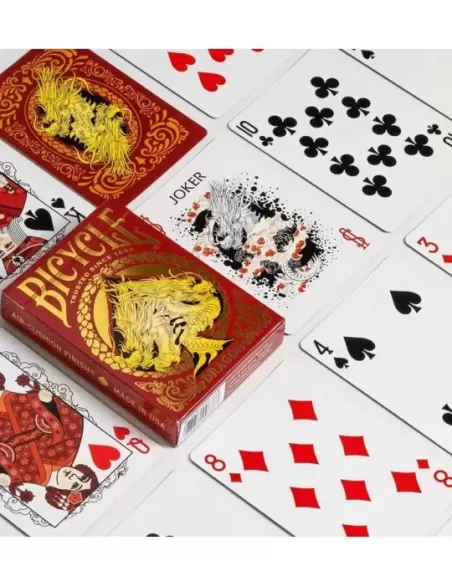 Bicycle Red Dragon – Cărți de joc premium | Emagie.ro