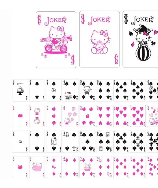 Bicycle Hello Kitty – Cărți de joc premium | Emagie.ro