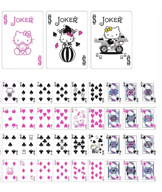 Bicycle Hello Kitty – Cărți de joc premium | Emagie.ro