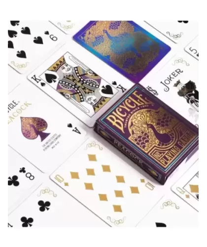 Bicycle Peacock Purple – Premium Playing Cards | Emagie.ro 2