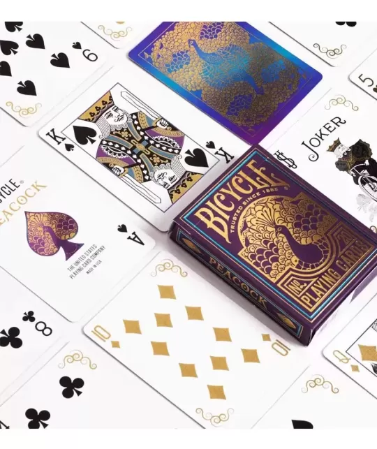 Bicycle Peacock Purple – Cărți de joc premium | Emagie.ro