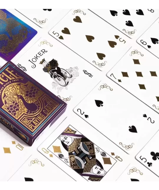 Bicycle Peacock Purple – Cărți de joc premium | Emagie.ro