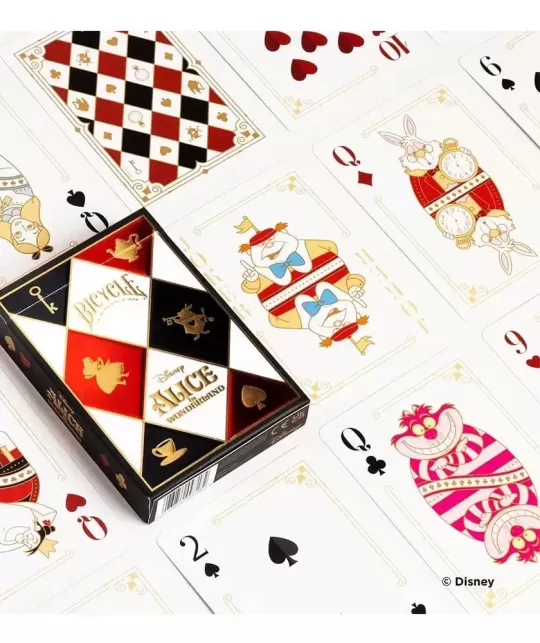 Bicycle Disney Alice in Wonderland – Cărți de joc premium | Emagie.ro