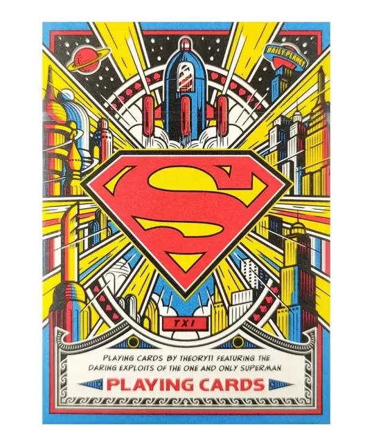 Superman Playing Cards by theory11 – Cărți de joc premium | Emagie.ro