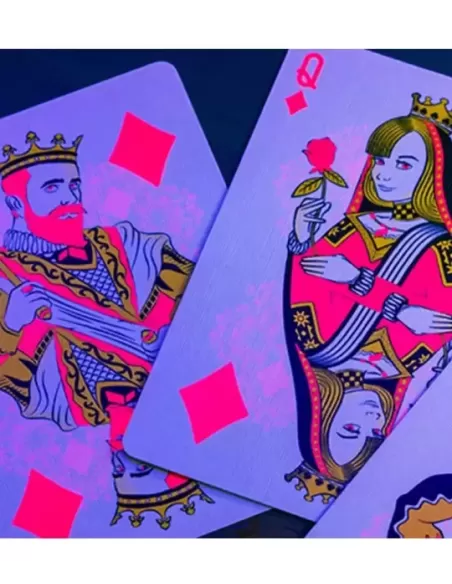 Bicycle Star-Fire Pink Neon – Cărți de joc premium | Emagie.ro