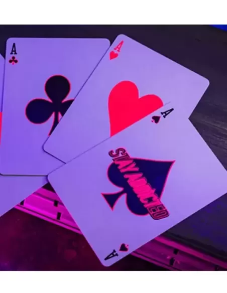 Bicycle Star-Fire Pink Neon – Cărți de joc premium | Emagie.ro