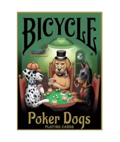 Bicycle Poker Dogs V2 – Cărți de joc premium | Emagie.ro
