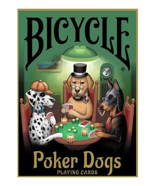 Bicycle Poker Dogs V2 – Cărți de joc premium | Emagie.ro