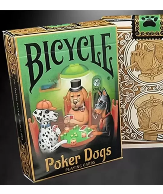 Bicycle Poker Dogs V2 – Cărți de joc premium | Emagie.ro