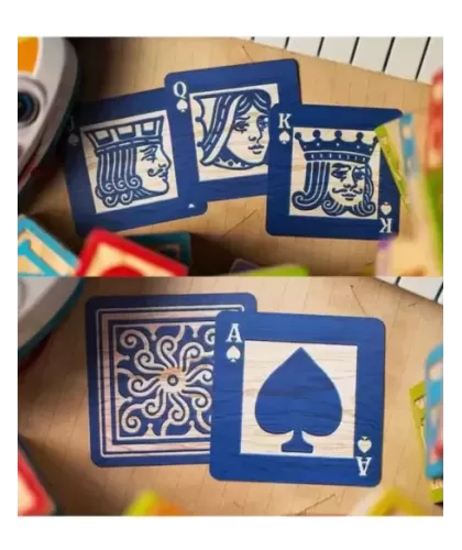 Alphabet Blocks Blue Playing Cards – Cărți de joc premium | Emagie.ro 2
