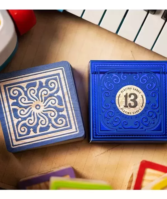 Alphabet Blocks Blue Playing Cards – Cărți de joc premium | Emagie.ro