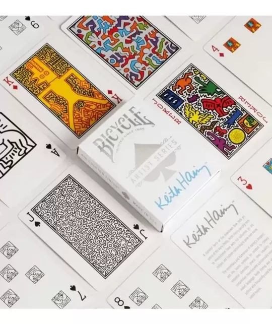 Bicycle Artist Series Playing Cards: KEITH HARING – Cărți de joc premium | Emagie.ro