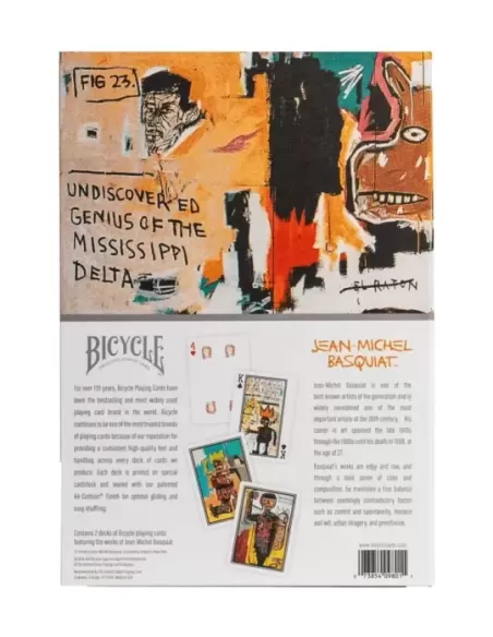 Bicycle Artist Series Playing Cards: JEAN-MICHEL BASQUIAT – Cărți de joc premium | Emagie.ro