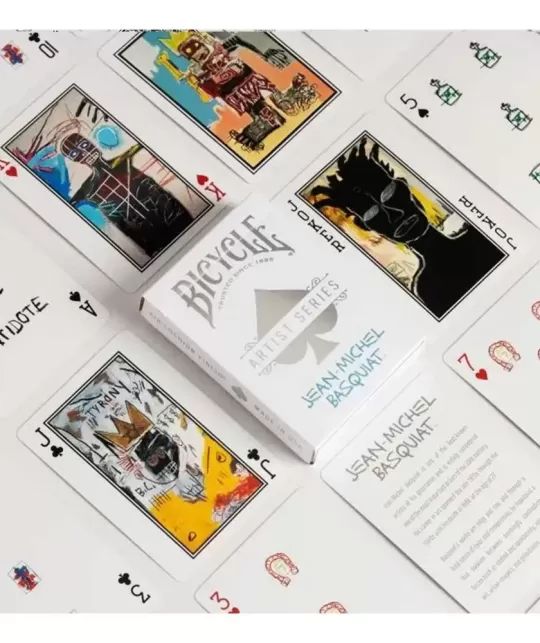 Bicycle Artist Series Playing Cards: JEAN-MICHEL BASQUIAT – Cărți de joc premium | Emagie.ro