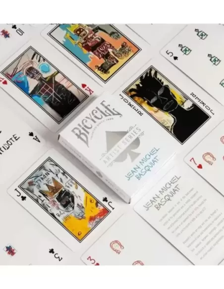 Bicycle Artist Series Playing Cards: JEAN-MICHEL BASQUIAT – Cărți de joc premium | Emagie.ro