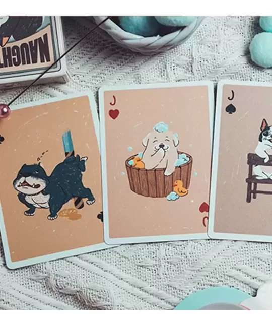 Naughty Dog Playing Cards – Cărți de joc premium | Emagie.ro