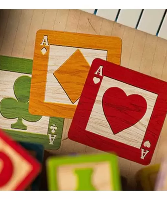 Black Alphabet Blocks Playing Cards – Cărți de joc premium | Emagie.ro