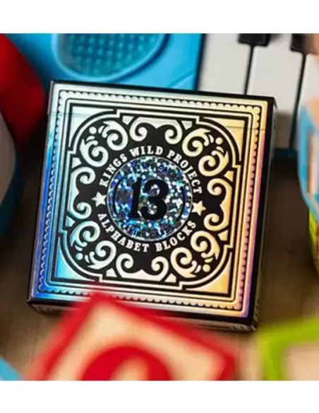 Black Alphabet Blocks Playing Cards – Cărți de joc premium | Emagie.ro