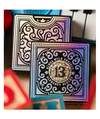 Black Alphabet Blocks Playing Cards – Cărți de joc premium | Emagie.ro