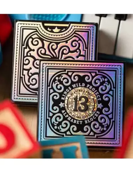 Black Alphabet Blocks Playing Cards – Cărți de joc premium | Emagie.ro