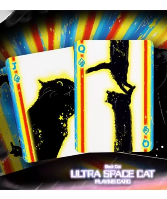 Space Cat V2 Playing Cards by King Star – Cărți de joc premium | Emagie.ro