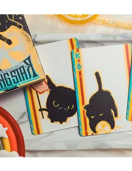 Space Cat V2 Playing Cards by King Star – Cărți de joc premium | Emagie.ro