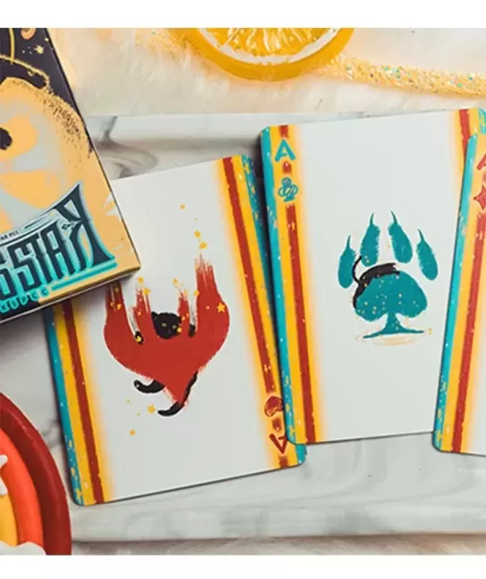 Space Cat V2 Playing Cards by King Star – Cărți de joc premium | Emagie.ro
