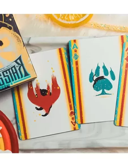 Space Cat V2 Playing Cards by King Star – Cărți de joc premium | Emagie.ro