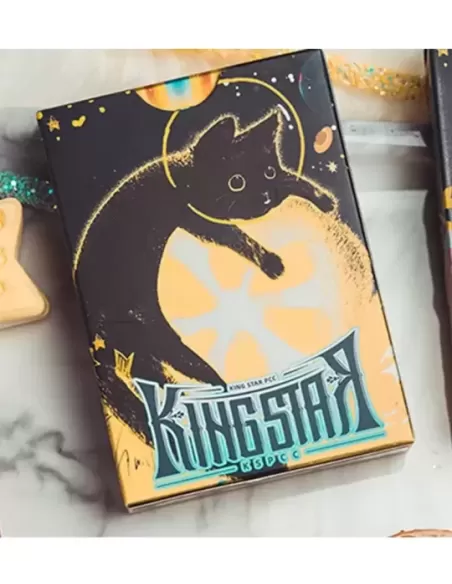 Space Cat V2 Playing Cards by King Star – Cărți de joc premium | Emagie.ro