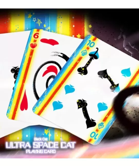 Space Cat V2 Playing Cards by King Star – Cărți de joc premium | Emagie.ro