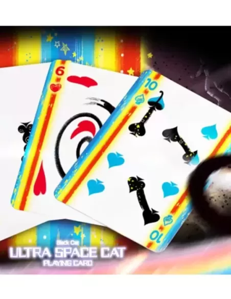 Space Cat V2 Playing Cards by King Star – Cărți de joc premium | Emagie.ro