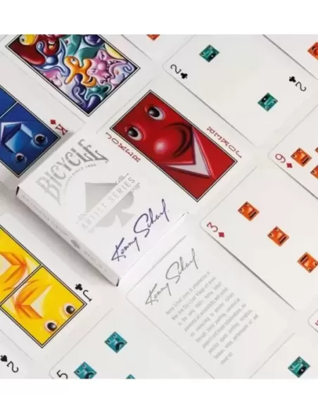 Bicycle Artist Series: KENNY SCHARF Playing Cards – Cărți de joc premium | Emagie.ro