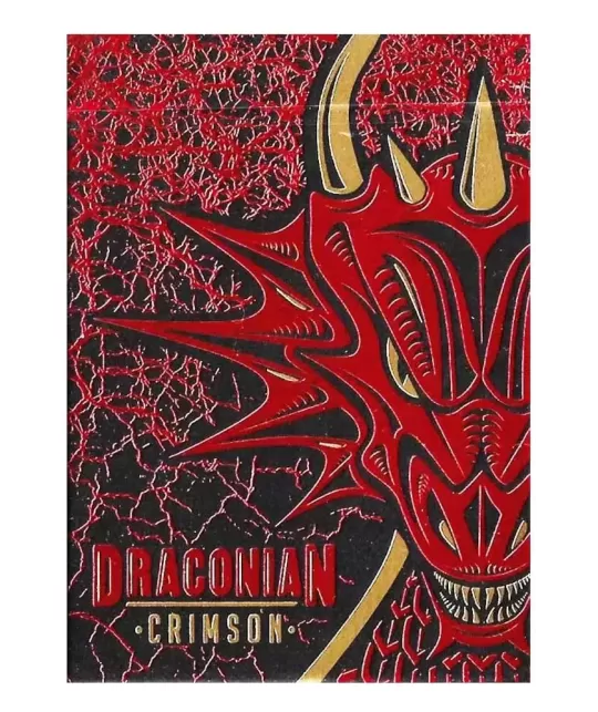 Draconian Crimson Playing Cards – Cărți de joc premium | Emagie.ro
