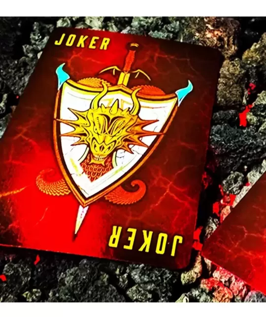 Draconian Crimson Playing Cards – Cărți de joc premium | Emagie.ro