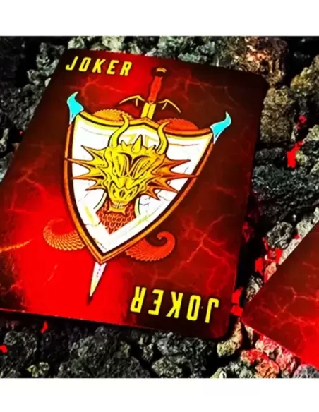 Draconian Crimson Playing Cards – Cărți de joc premium | Emagie.ro