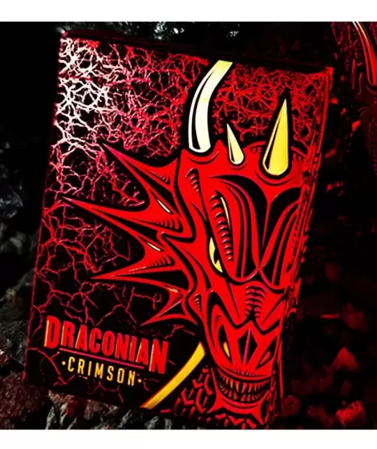Draconian Crimson Playing Cards – Cărți de joc premium | Emagie.ro