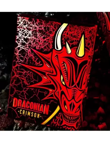Draconian Crimson Playing Cards – Cărți de joc premium | Emagie.ro