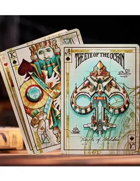 The Eye of the Ocean Gibborim Castaways Playing Cards – Cărți de joc premium | Emagie.ro