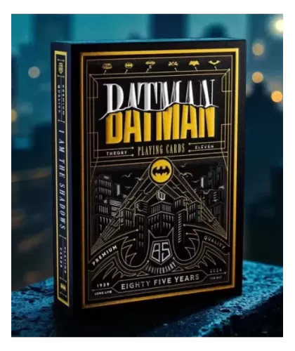 Batman 85th Anniversary Playing Cards by theory11 – Cărți de joc premium | Emagie.ro