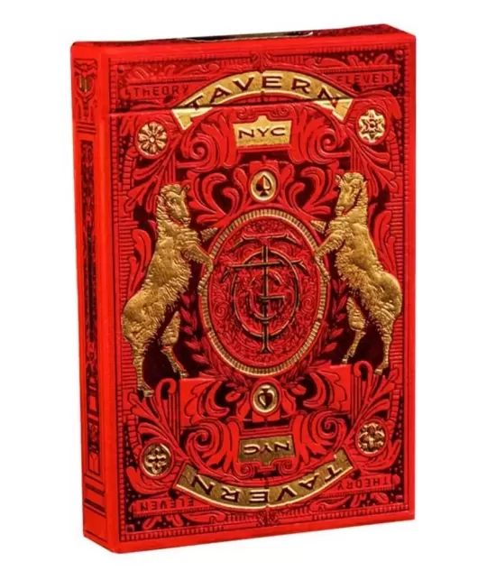 Tavern on the Green Red Edition by Theory11 – Cărți de joc premium | Emagie.ro