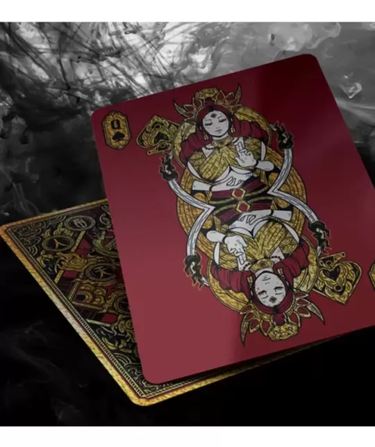 Asura Deluxe Red Playing Cards – Cărți de joc premium | Emagie.ro