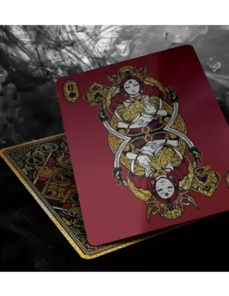 Asura Deluxe Red Playing Cards – Cărți de joc premium | Emagie.ro