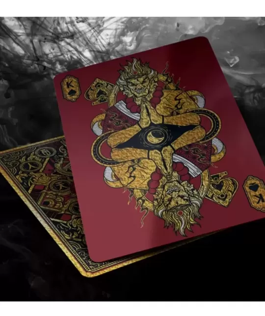 Asura Deluxe Red Playing Cards – Cărți de joc premium | Emagie.ro
