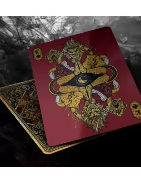 Asura Deluxe Red Playing Cards – Cărți de joc premium | Emagie.ro