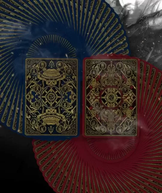 Asura Deluxe Red Playing Cards – Cărți de joc premium | Emagie.ro