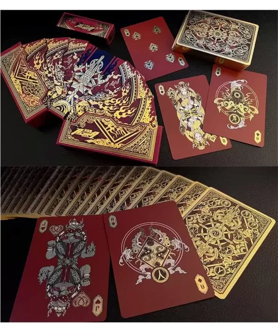Asura Deluxe Red Playing Cards – Cărți de joc premium | Emagie.ro